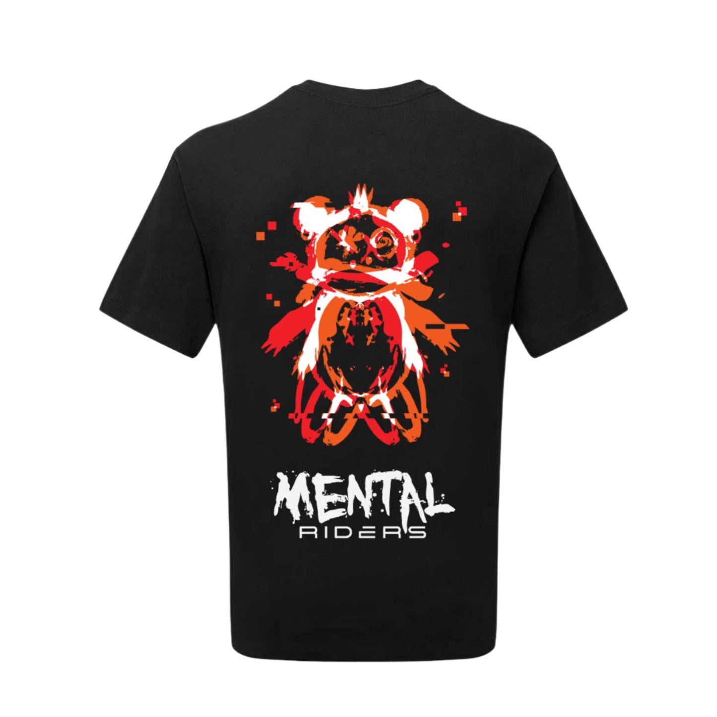 Mental Glitch T-Shirt - Red/Orange