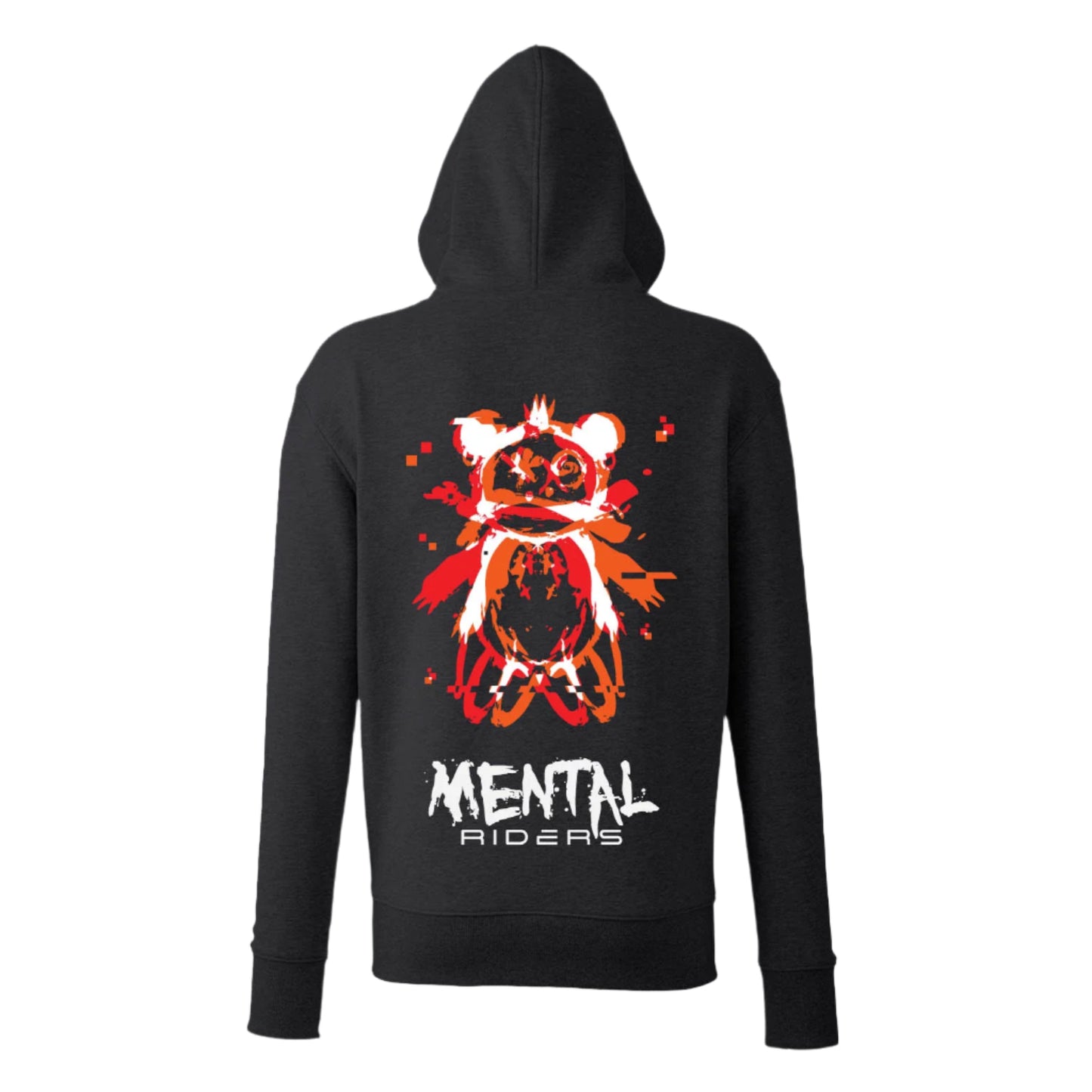 Mental Glitch Hoodie - Red/Orange