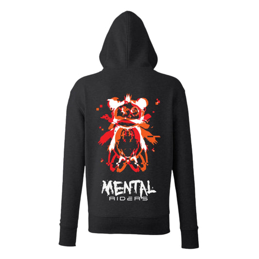 Mental Glitch Hoodie - Red/Orange