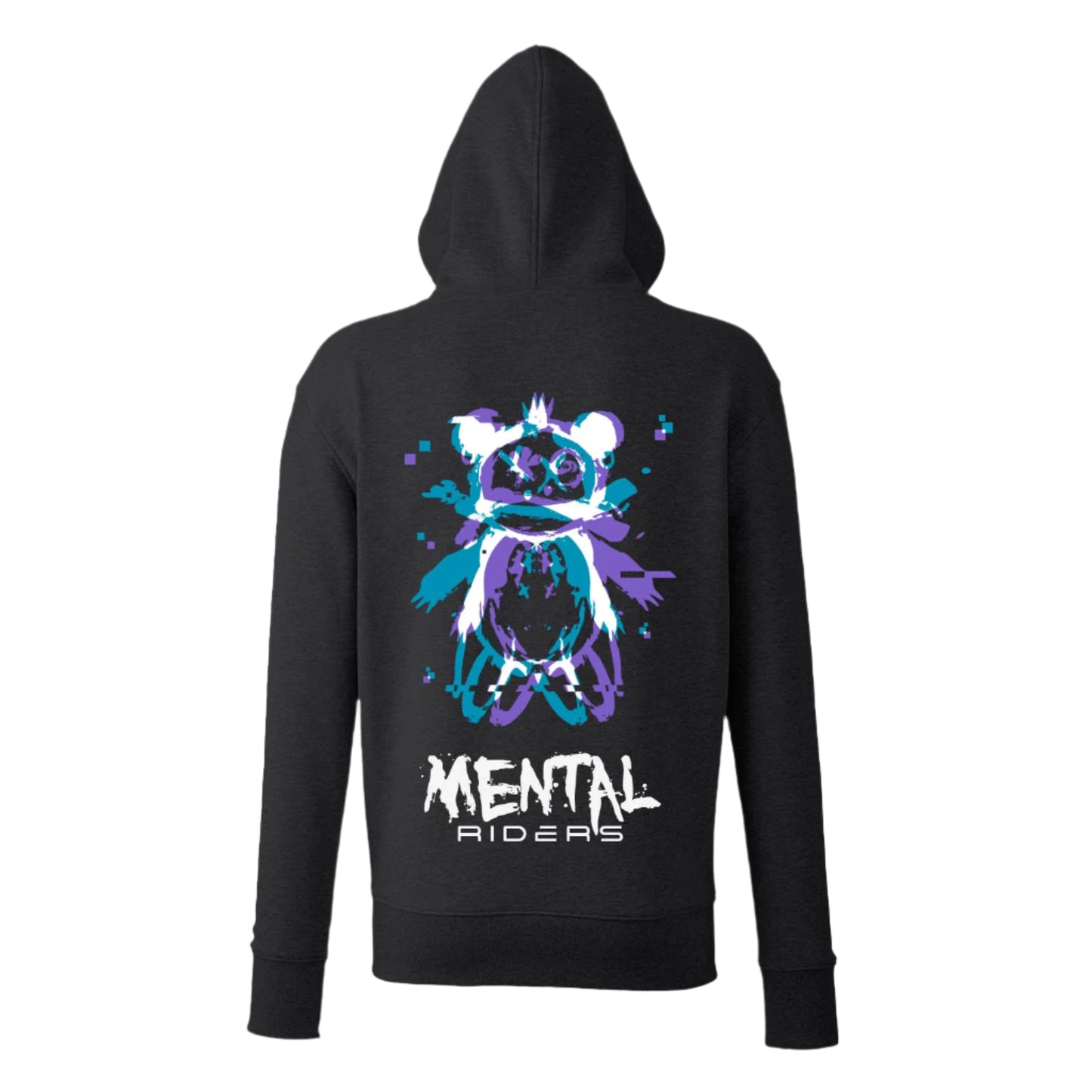 Mental Glitch Hoodie - Purple/Aqua