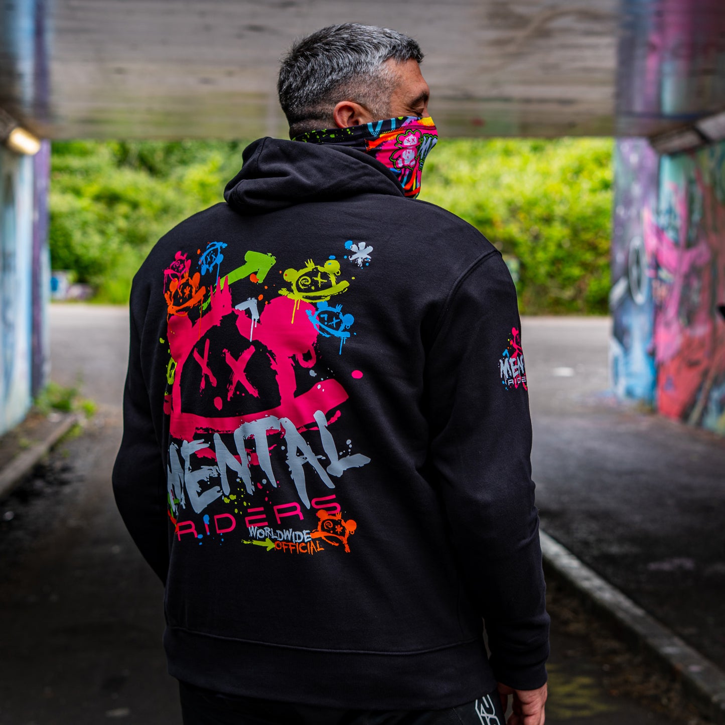 Mad Graffiti Hoodie - Pink