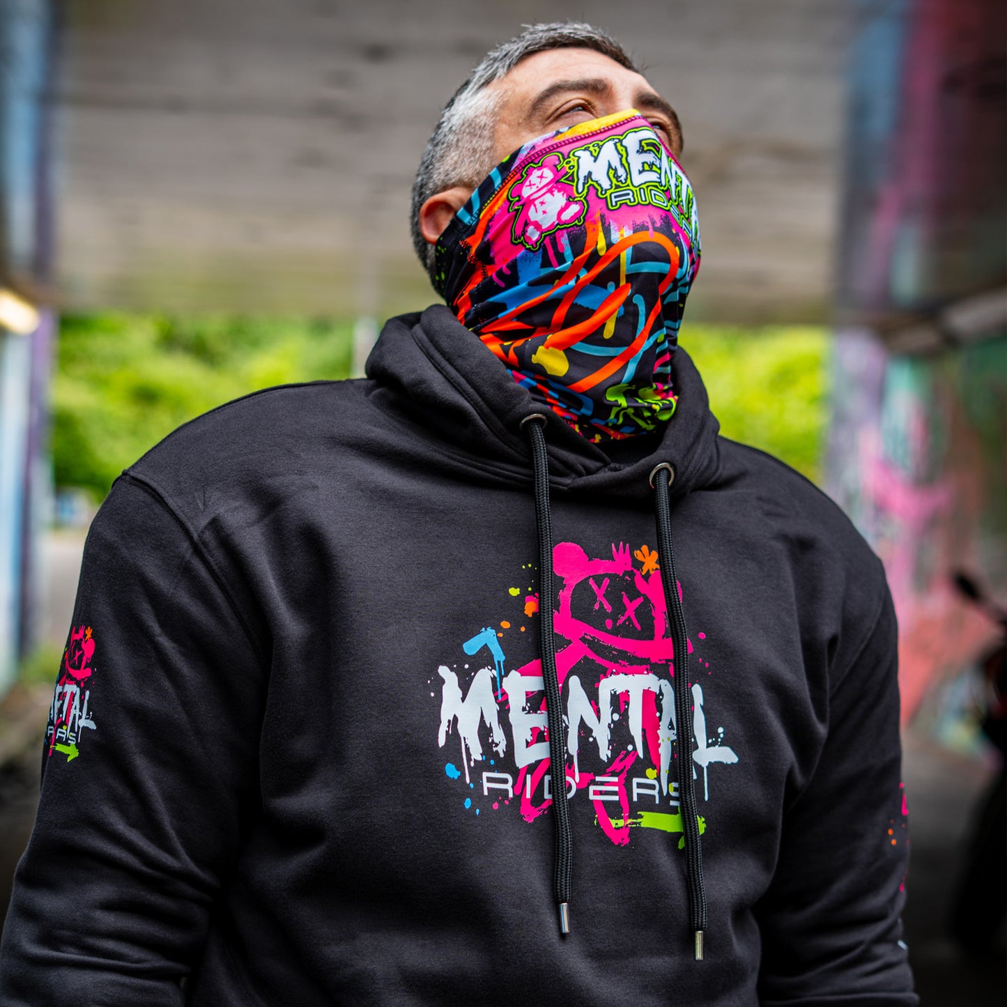 Mad Graffiti Hoodie - Pink
