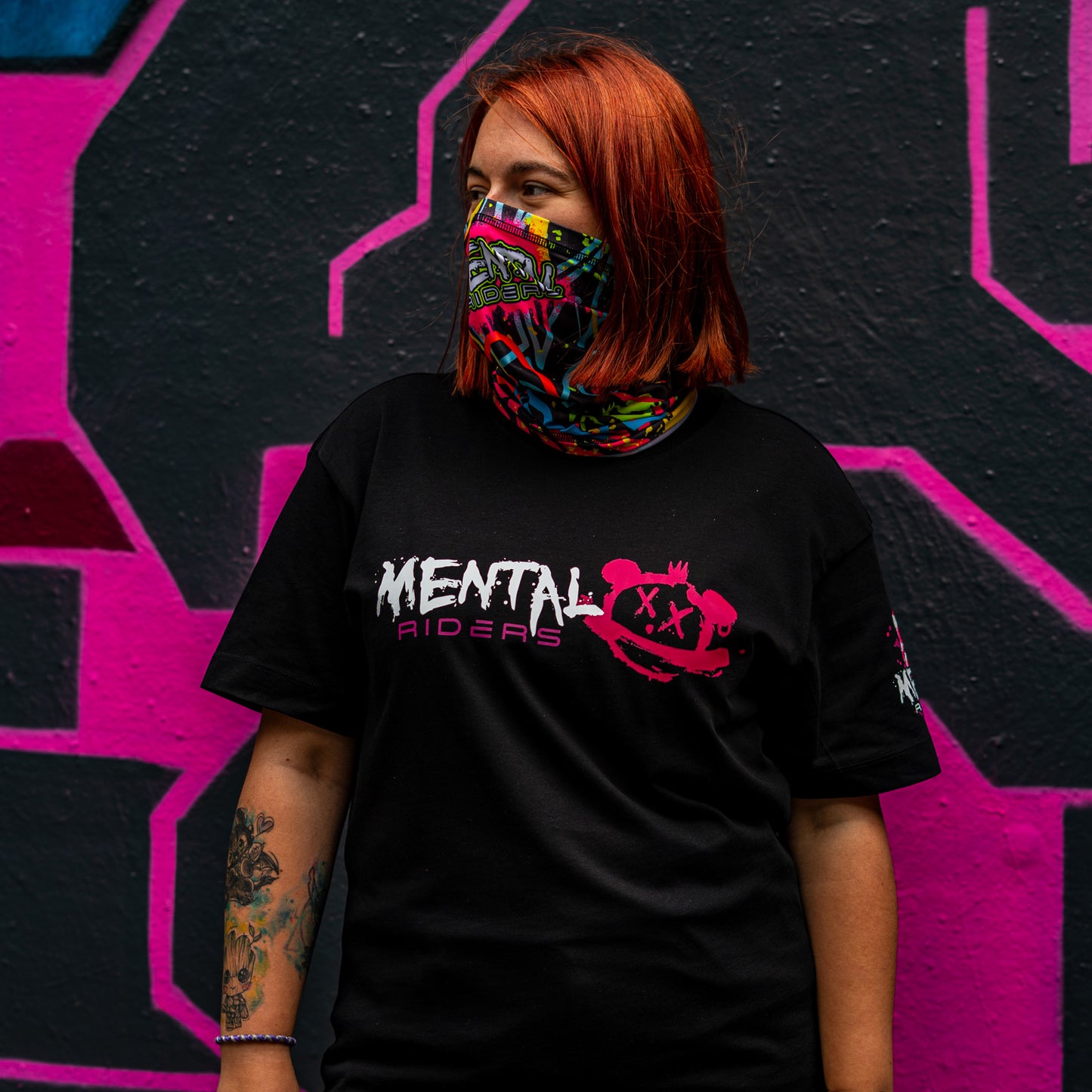 Mental Glitch T-Shirt - Pink/Purple