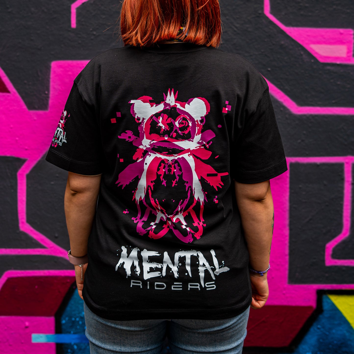 Mental Glitch T-Shirt - Pink/Purple