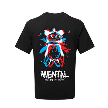 Mental Glitch T-Shirt - Red/Blue