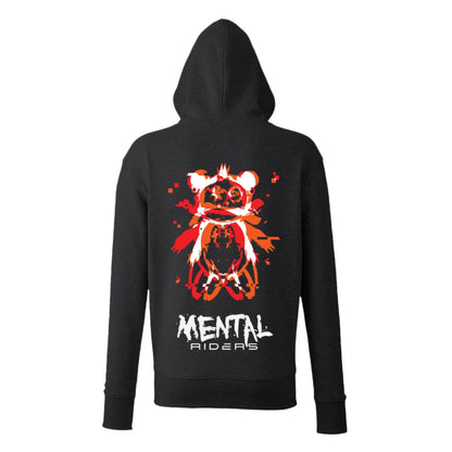 Mental Glitch Hoodie - Red/Orange