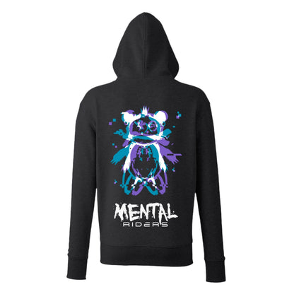Mental Glitch Hoodie - Purple/Aqua