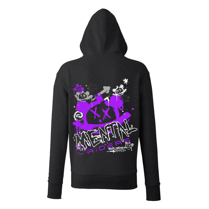 Mad Graffiti Hoodie - Purple