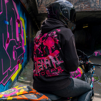 Mad Graffiti Hoodie - Pink Camo