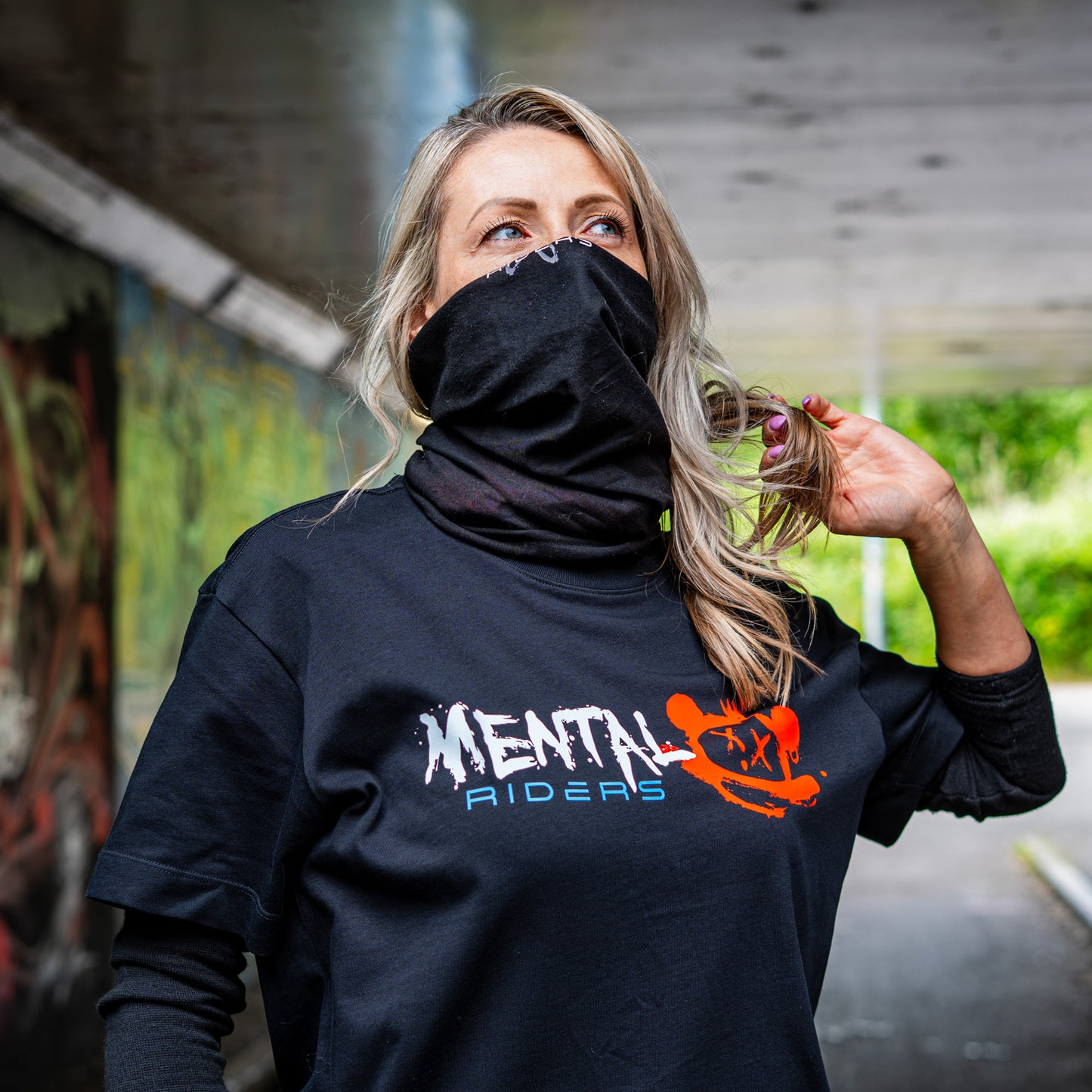 Mental Glitch T-Shirt - Red/Blue