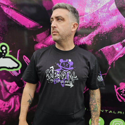 Mad Graffiti T-Shirt - Purple